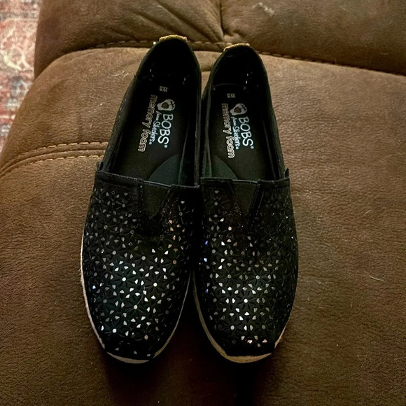 Bobs black sparkle espadrilles - Picture 1 of 7